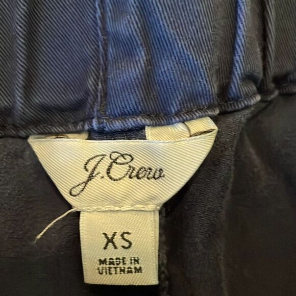 J.crew navy high rise elastic waist pull on chino pant xs - Picture 6 of 10